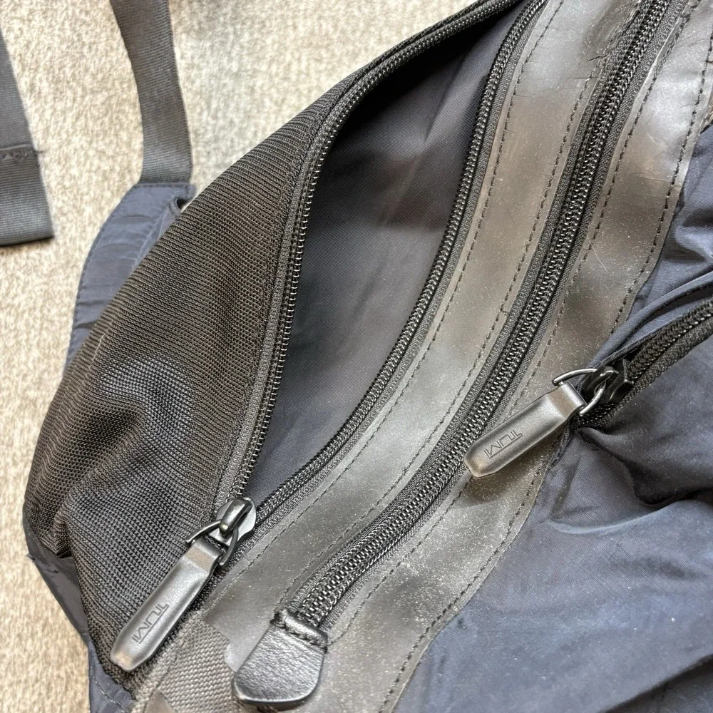 Tumi Backpack Virtue Diligence Black Ballistic Nylon Laptop Work School